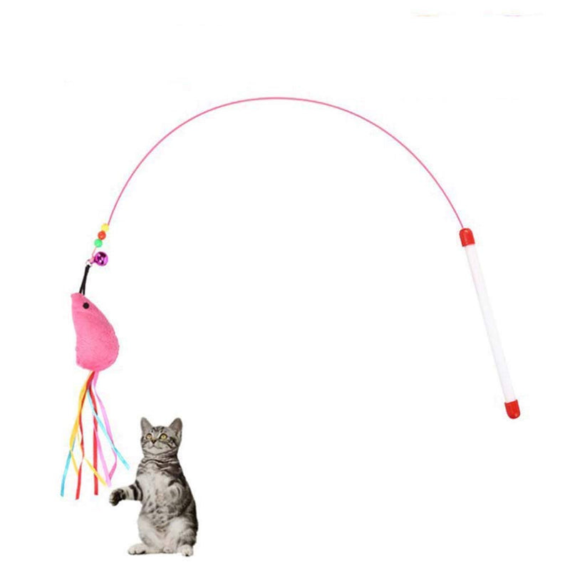 [Australia] - Woais Funny Bell Feather Cat Toys Fun Toys Pet Products Cat Supplies Wand Stick(A) A 