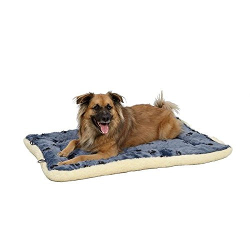 [Australia] - MidWest Homes for Pets Reversible Paw Print Pet Bed in Blue/White, Dog Bed Measures 36-Inch 