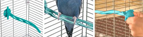 Vision Perch - Blue - 2 pack for Small/Med Cages - PawsPlanet Australia