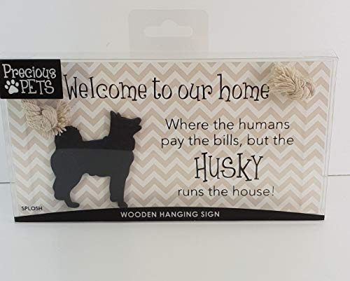 Splosh Precious Pet Dog Plaque and Dog Lead Hook Pack, Husky. The funny signs are a personalised mini addition to any dog lovers home, and a welcomed accessory for all dogs. - PawsPlanet Australia