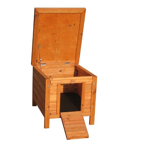 Bunny Business Rabbit/ Guinea Pig Hide House/ Run Hutch, 42 × 43 × 51 cm - PawsPlanet Australia
