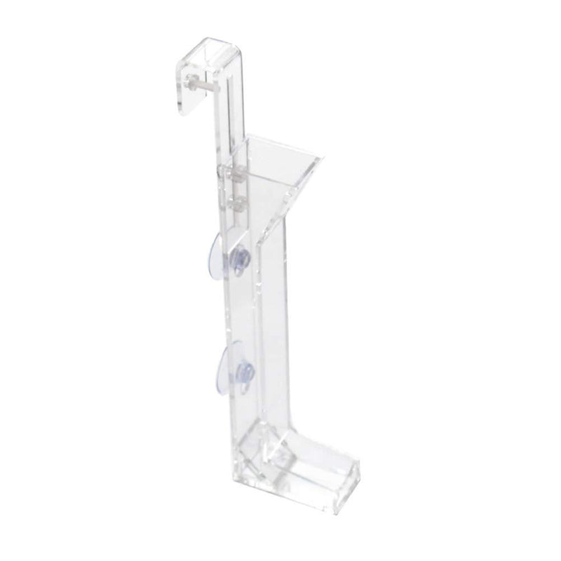 [Australia] - POPETPOP Shrimp Tubes-Glass Shrimp Feeding Tube Aquarium Fish Tank Feeder Tube Transparent Feeder Tray Container Acrylic Shrimp Feeder Tube(20x6x3cm) 