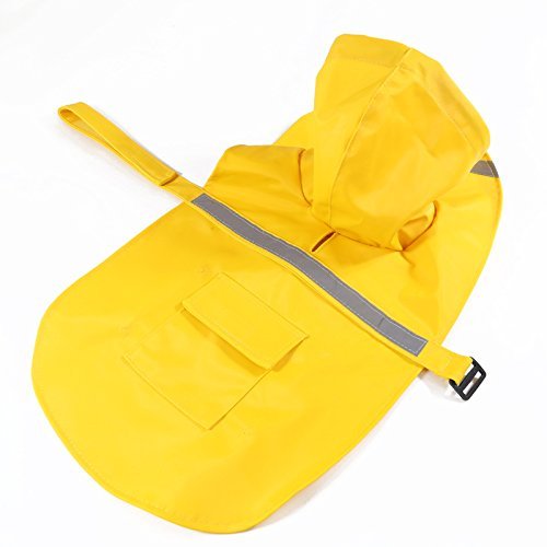 [Australia] - O&C Pet Dog Reflective Jacket Raincoat. XL Yellow 