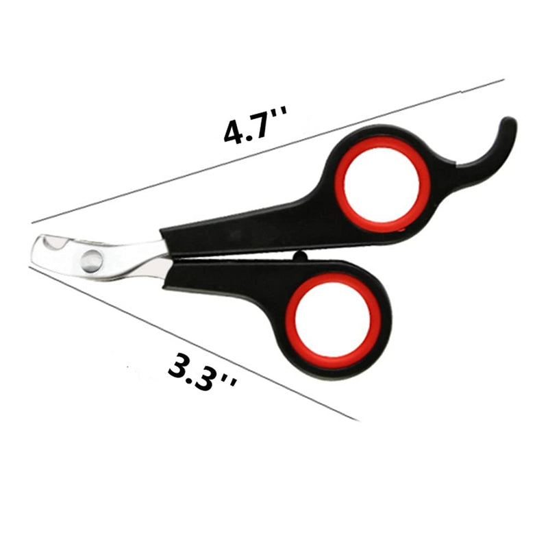 Rabbit Nail Clippers - Professional Pet Nail Clippers Stainless Steel Claw Trimmer Scissors for Small Animal Rabbit Guinea Pig Puppy Ferret Hamsters Chinchilla Sugar Glider Grooming Supplies Black - PawsPlanet Australia