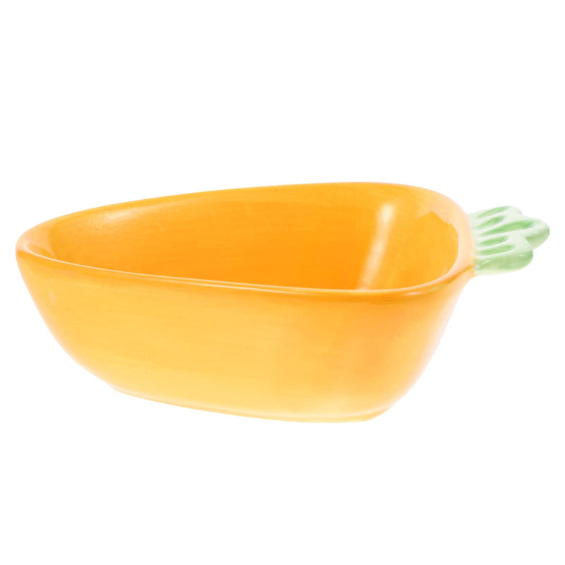 ULTECHNOVO Pet Ceramic Food Bowls for Small Animal Carrot Food Bowl Hamster Food Water Feeding Ceramic Bowl Bowl - PawsPlanet Australia