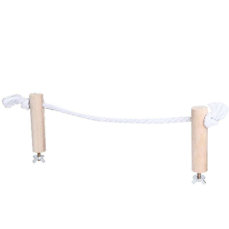 Tnfeeon Parrot Hanging Toy, Natural Wood Bird Parrot Swing Chewing Toys Bird Climbing Hanging Toy Hanging Ladder Stand Decoration for A Wide Variety of Parrots and Birds - PawsPlanet Australia