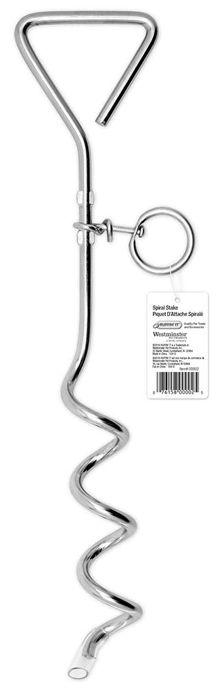 [Australia] - WESTMINSTER PET PRODUCTS TV562253 16" x 8MM Corkscrew Stake 