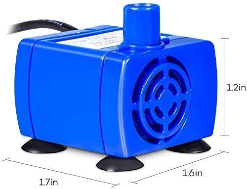 [Australia] - Touker Cat Fountain Pump Replacement, USB Powered Cat Water Fountain Pump with Led Lights, Replacement Pump for Veken Oyes Comsmart Beacon 80 Oz Wonder Creature 85 Oz Cat Fountain etc 