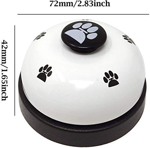 Pet Training Bells, Dogs Puppy Doorbells, Pet Bells For Potty Training and Eating Communication Bells For Dogs or Cats, Pet Communication Device Interactive Toys white - PawsPlanet Australia