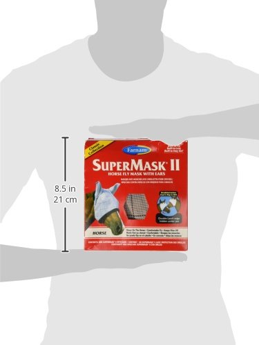 SuperMask II Horse Fly Mask with Ears Classic Collection, Assorted - PawsPlanet Australia