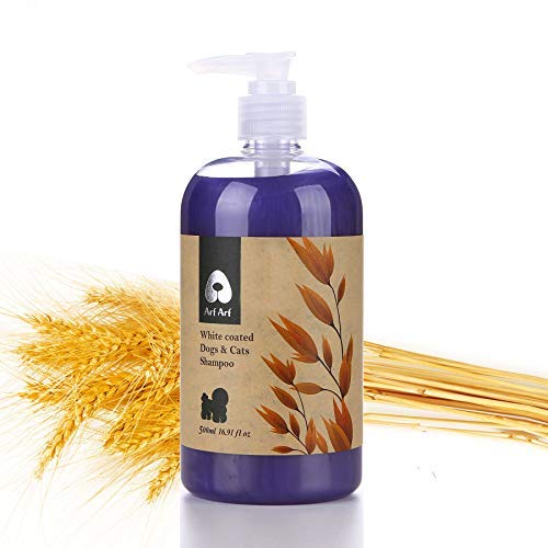 [Australia] - ArfArf Anti ltch & Allay Irritation Oatmeal Dog Shampoo for Dry Itchy Skin - Natural Dog Shampoo for Smelly Dogs - Tearless Formula for Your Dog's Comfort | Hypoallergenic Dog Shampoo | Made in Taiwan | (White Coated Pet Shampoo) White Coated Pet Shampoo 