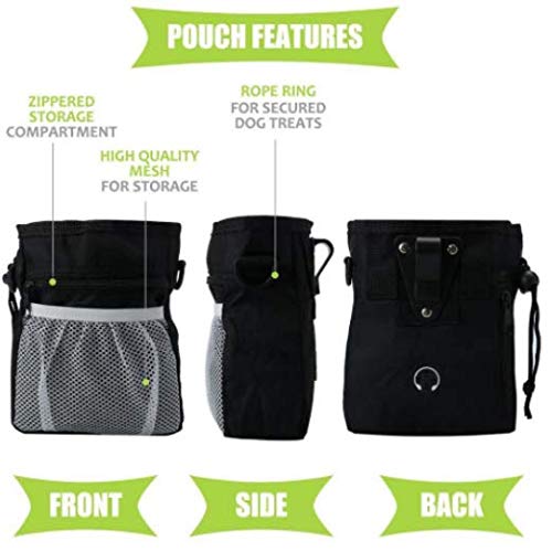 [Australia] - Go Anytime 3 in 1 Dog Training Utility Pouch. Light. Durable. Water Resistant Material. Generous Capacity. Reliably Made. Holds Treats, Valuables and Poop Bag Dispenser. Fantastic Value. 