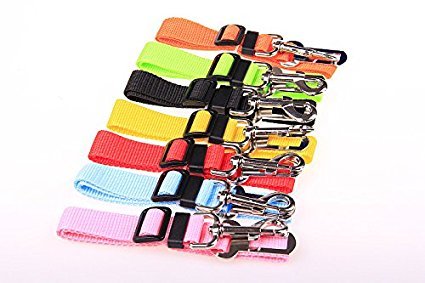 [Australia] - CJESLNA Car Vehicle Auto Safety Seat Belt for Dog Pet (7 Color) (Black) Red 