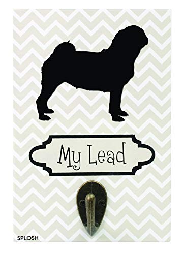 Precious Pets Dog Plaque And Dog Lead Hook Pack, Pug, Funny Signs, Dog Mum Gifts, Dog Accessories, House Stuff - PawsPlanet Australia