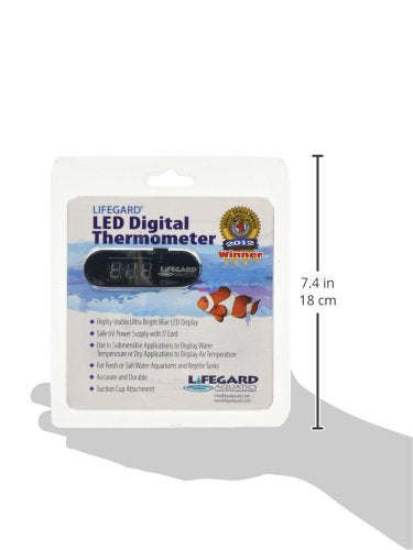 [Australia] - Lifegard Aquatics LED Digital Thermometer for Aquariums 