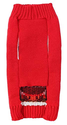 Lanyar Dog Reindeer Holiday Pet Clothes Sweater for Dogs Puppy Kitten Cats, Classic Red X-Small Penguin - PawsPlanet Australia