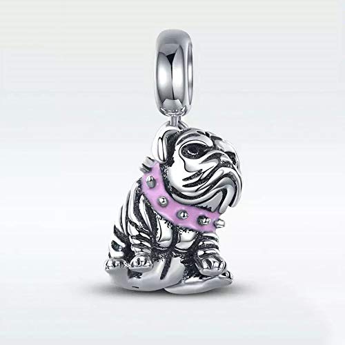 [Australia] - Love Dog Charm 925 Sterling Silver French Bulldog Charm Puppy Pet Dog Animal Charms for Dog Lovers Love dog - Bulldog Pendant 