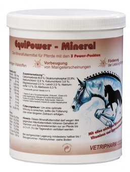 EquiPower - Mineral - with all vitamins and minerals, 1500 g powder in a can - PawsPlanet Australia