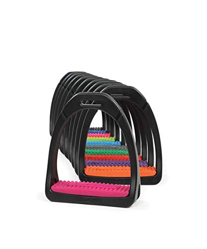Shires Compositi Adult Premium Profile Stirrups: Black - PawsPlanet Australia