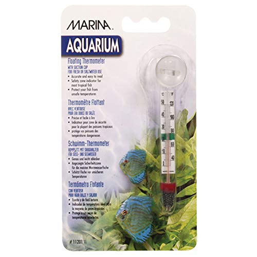 Marina Aquarium Floating Glass Thermometer with Sucker Pack Of 1 - PawsPlanet Australia