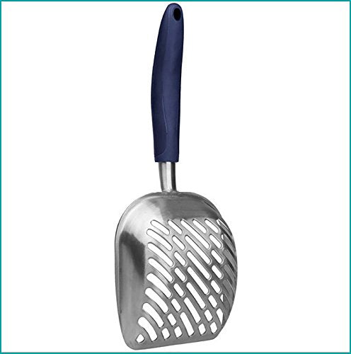 [Australia] - Mew Jumbo Cat Litter Scoop, All Metal End-to-End with Solid Core, Sifter with Deep Shovel, Multi-Cat Tested Accept No Substitute for The Original Blue 