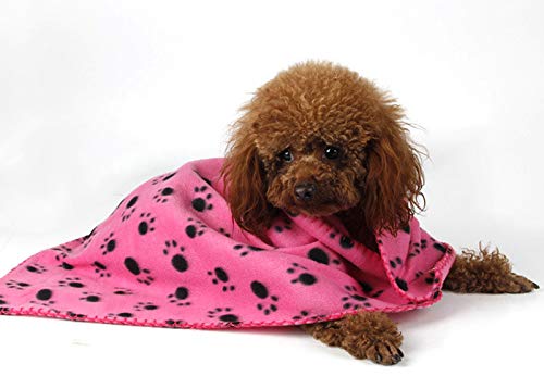 Z-Chen 5 Pack Dog Cat Pet Soft Fleece Blankets 23.6in X 27.6in - PawsPlanet Australia