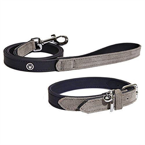 Rosewood Luxury Leather Dog Lead, 40 x 3/4 inch, soft touch navy - PawsPlanet Australia