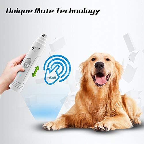 1 Set Pet Claw Grinder Premium Nail Machine Nail Grinder, 3 Grinding Ports, Rechargeable Nail Trimmer for Dogs and Cats, Diamond Grinding Disc, Low Noise, USB Port 1 Set - PawsPlanet Australia