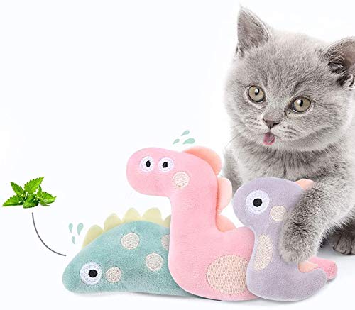 ISMARTEN 10Pcs Catnip Cat Toys, Interactive Cat Plush Chew Toys, Cat Kittens Toys for Swatting, Biting, Hunting, and Active Healthy Play - PawsPlanet Australia