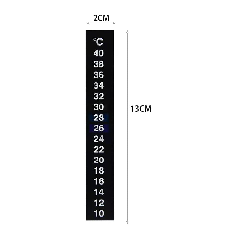 3 Pieces Temperature Meter Sticker Stick-on Thermometer Strip Fish Tank Water Temperature Sticker for Wine Beer Home Brew Aquarium Fish Tank - PawsPlanet Australia