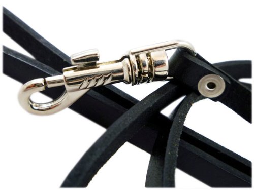 [Australia] - Genuine Leather Classic Dog Leash, 4' Long, 3/8" Wide, Puppies, XSmall Breeds 