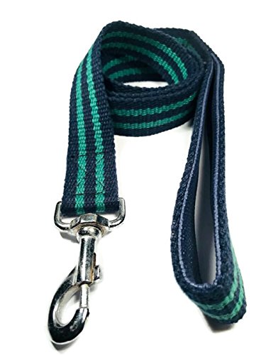 Smarty Pawnts Premium Cotton Dog Leashes, Black and Green - PawsPlanet Australia