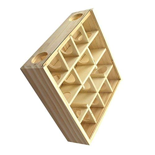 Wooden Maze Tunnel Toy with Cover Dwarf Hamster Maze Toy Safe for Small, Tiny, Mini Furry Animals, Child Gerbil Hole Burlywood - PawsPlanet Australia