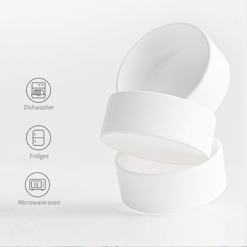 Cat Bowl for Food and Water - Elevated Dog Bowls with Stand - Raised Dog Cat Bowl set - Double pet bowl Dish for small Dog | Cat | puppy | rabbit and with Splash Proof Guard for Less Mess White - PawsPlanet Australia