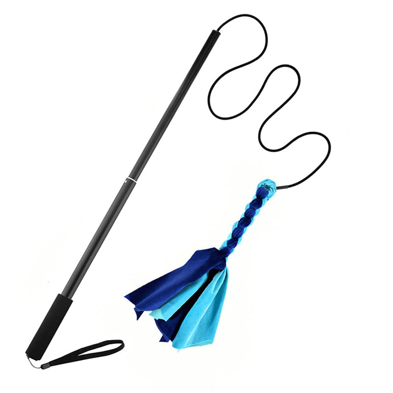 Dog Flirt Pole for Dogs Large Dog Teaser Pole Lure Stick Dog Training, Outdoor Lure Stick Extendable Pet Training Chewing Rope(Black,size:L) - PawsPlanet Australia