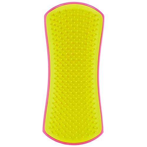 Pet Teezer, Detangling and Dog Grooming Brush, Pink and Yellow - PawsPlanet Australia