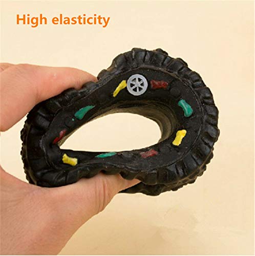 PETS EMPIRE Dog Toy Nontoxic Durable Chew Toys Tire Pet Toys Squeaky Dog Toy Sound Toy for Small Medium Dog Puppy and Cat - PawsPlanet Australia