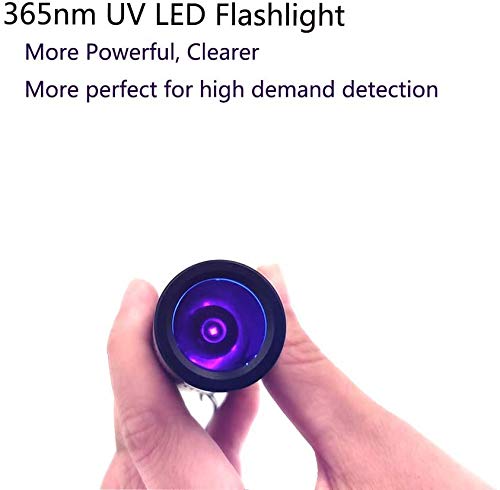 [Australia] - Portable Black Light UV Flashlight 365nm UV Light Pet Urine Detector Light for Dry Stains Scorpion Hunting Resin Curing I Pack 