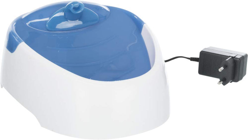 Trixie Duo Stream Automatic Water Dispenser, 1 Litre, White/Blue - PawsPlanet Australia