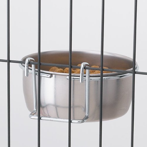 Pet Edge Stainless Steel Hanging Bowl 26-Ounce - PawsPlanet Australia