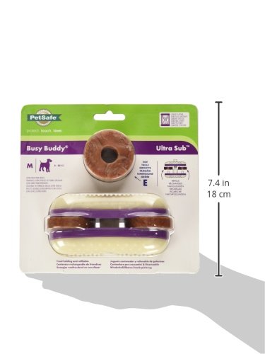 PetSafe Busy Buddy Ultra Woofer S Durable Dog Chew Toy, Dog Toy with Treat, Small Dogs purple - PawsPlanet Australia