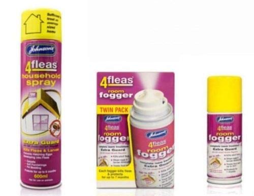 Johnson's 4Flea 4Fleas 4 Flea Household Flea Spray & Flea Room Fogger Foggers (Twin Pack Room Fogger) - PawsPlanet Australia