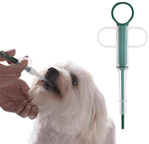 AMGUR Pet Pill Dispenser, Pet Pill Gun Cat Pill Shooter with Soft Tip Medical Feeding Tool Kit Silicone Syringes for Cats Dogs Small Animals - PawsPlanet Australia