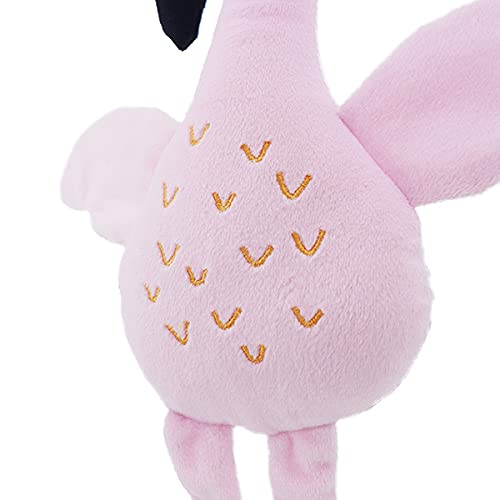 Rosewood Eco Friendly plush Flamingo Dog Toy with Squeaker, Made from Recycled Plastic Bottles Mixed - PawsPlanet Australia