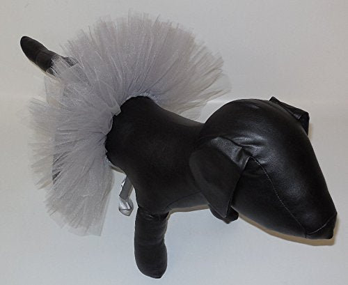 [Australia] - Handcrafted in USA Silver Grey Tulle Tutu for Extra Large Dogs XL 