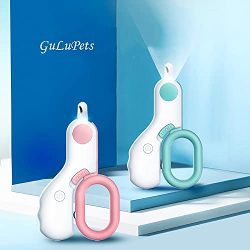 Small Animal Nail Clippers with LED Lights, Dog and cat Nail Trimmers, Professional Claw Trimmer for Tiny Dog Cat Kitten Bunny Rabbit Bird Guinea Pigs Ferret Hamsters. Avoid Excessive Cutting blue - PawsPlanet Australia