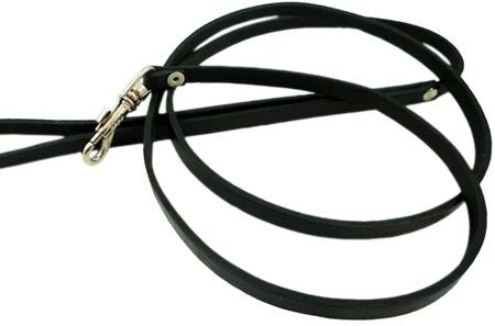 [Australia] - Genuine Leather Classic Dog Leash, 4' Long, 3/8" Wide, Puppies, XSmall Breeds 