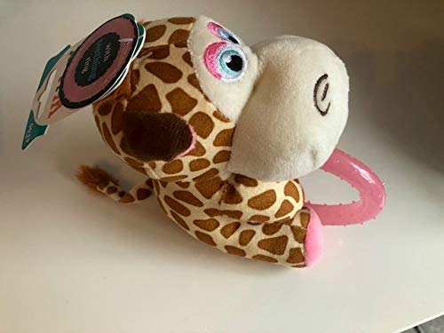 Webbox Puppy Toy - Giraffe with Teething Ring PINK - PawsPlanet Australia