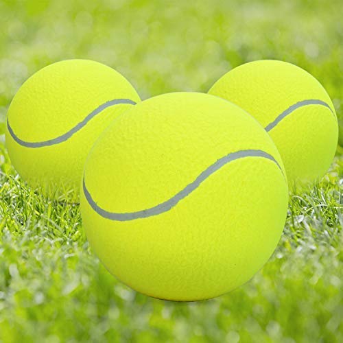 [Australia] - Pomeat Big Tennis Ball for Dogs 9.5" Inflatable Giant Tennis Balls Pet Chew Toy 