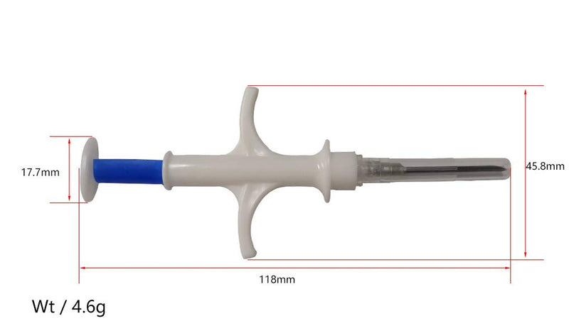 [Australia] - ECARE 2.12x12mm Dogs ID Microchip FDX-B ISO 11784/11785 Pet Cats Dogs Microchips RFID Glass Transponder Implant Kit for Pet Dog Cat with Syringe for Veterinary Management and Tracking 1pack 
